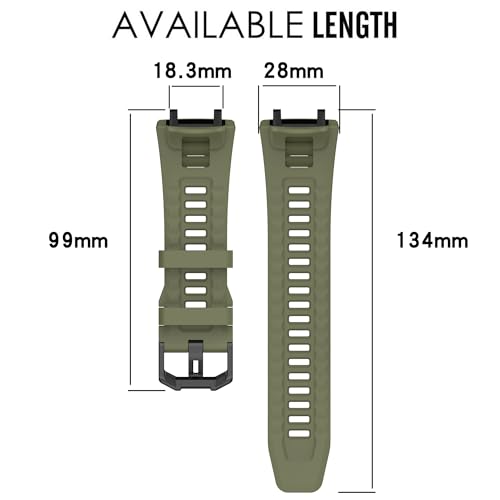 QGHXO Band for Amazfit T-Rex 3, Soft Silicone Replacement Band for Amazfit T-Rex 3 Smartwatch (No Tracker, Replacement Bands Only) - Image 4