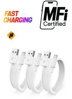 3 Pack[ Apple MFi Certified ] iPhone Charger 3ft, Lightning to USB Cable 3 Feet, Fast Apple Charging Cable Cord 3 Foot for iPhone 14 Pro Max/13 Pro Max