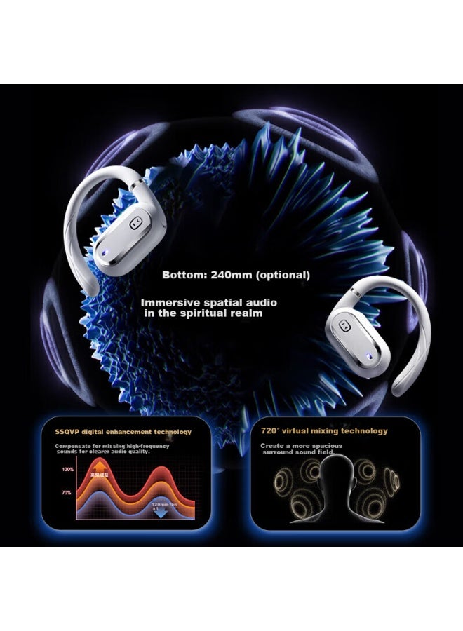 Small Xiaodu S150 Bluetooth Earphones Wireless Earphones Bone Conduction Concept Sports Hanging Ear Open Talk Noise Reduction New Running Long Battery Life Suitable For Apple Huawei Xiaomi - Image 2