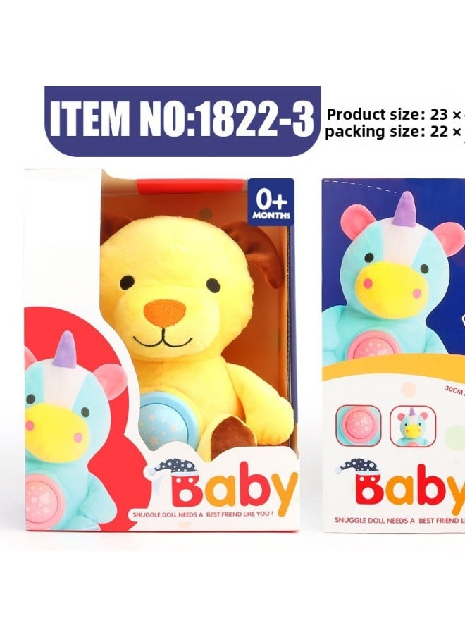 Generic Product Baby Toy Sound And Light Soothing Doll Parent-Child Early Education Music Soothing Doll Baby Sleeping Toy-Color:Plush Sound And Light Comfort Monkey-Specifications:30CM  - Image 4