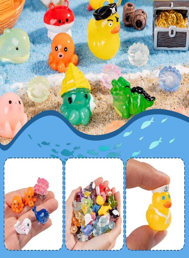 Nerfcareani 100PCS Mini Ocean Resin Animals Tiny Sea Animals Figurines Marine Miniature Plastic Animals Aquarium Ornaments Decorations for DIY Fish Tank Potted Micro Fairy Garden Dollhouse - Image 5
