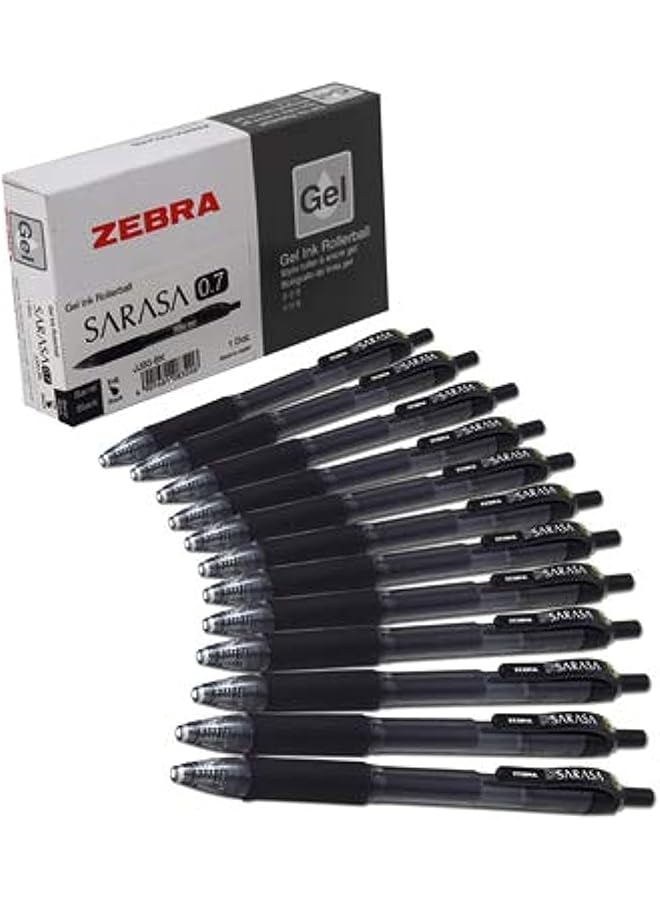 ZEBRA Zeb46810 Pens 0.7Mm Black Set Of 12