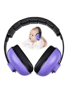 Snowie Soft ® Ear Muffs For Kids Baby Ear Protection Noise Canceling Headphones For Baby Sleep Flight Travel, Baby Hearing Protection Earmuffs For Baby Toddler Kids 0-3 (Purple)  - Image 1