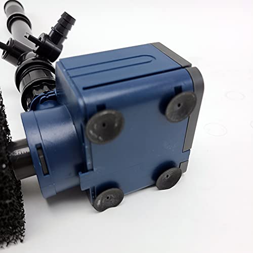 Lifegard Aquatics Quiet One Pro Submersible Pond and Water Garden Pump - Leveling Fitting, Fountain Heads, Diverter Valve for Waterfall, Filter – 20-Ft. Cord – 317 Gallon Per Hour - Image 4