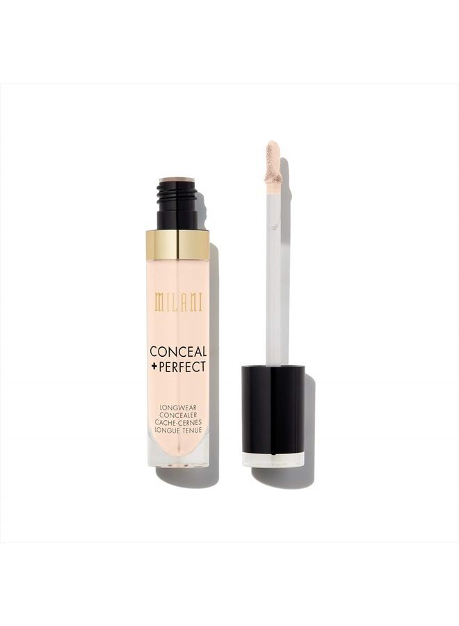 MILANI Conceal + Perfect Longwear Concealer - Pure Ivory (0.17 Fl. Oz.) Vegan, Cruelty-Free Liquid Concealer - Cover Dark Circles, Blemishes & Skin Imperfections for Long-Lasting Wear - Image 2