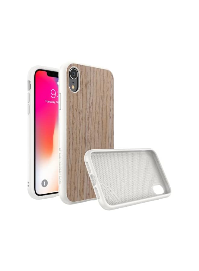RHINOSHIELD Solidsuit Phone Case For Iphone Xr Light Walnut And White - Image 2