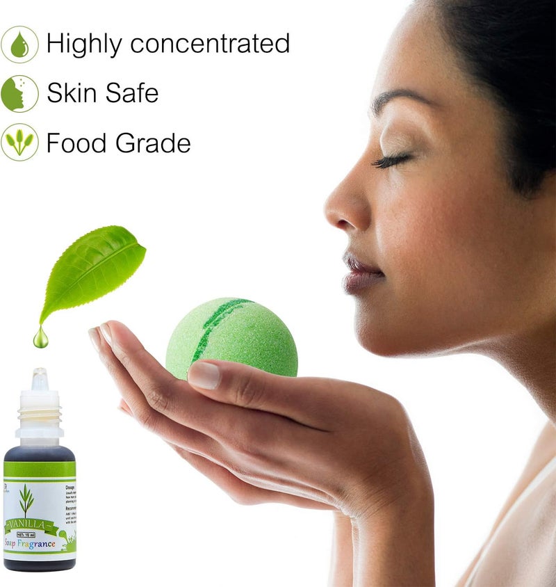 DecorRom زيت عطر الصابون - مجموعة 12 رائحة صابون سائلة لصنع قنابل الاستحمام، مستلزمات صنع الصابون، سلايم DIY - نكهات صابون مركزة من الدرجة الغذائية لرائحة قنابل الاستحمام لمستحضرات التجميل، الحرف اليدوية - 10 مل/0.35 أونصة لكل منها - Image 5