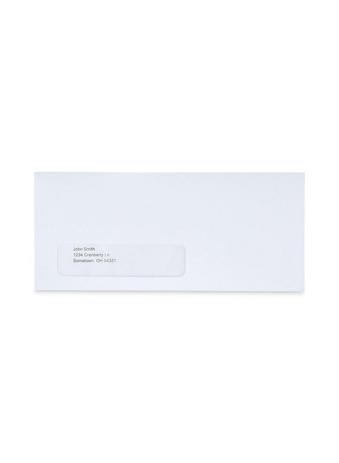 Universal One Universal 36005 Peel Seal Strip Business Envelope 10 4 1/8 X 9 1/2 Window White 500/Box - Image 3