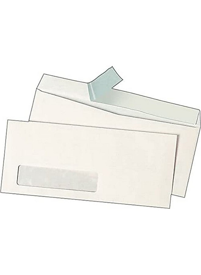 Universal One Universal 36005 Peel Seal Strip Business Envelope 10 4 1/8 X 9 1/2 Window White 500/Box - Image 2