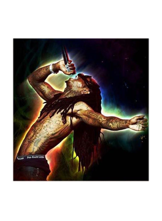 RYN Lil Wayne MDF Wall Art Multicolour 30x30centimeter - Image 1