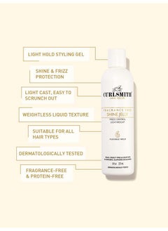 CURLSMITH CURLSMITH - Shine Jelly, Light Hold Styling Gel with Frizz Protection, Sensitive, Fragrance Free, For All Curl and Hair Types, Vegan (2 fl oz)  - Image 3