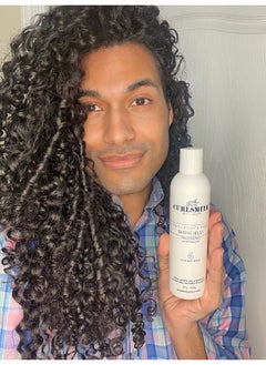 CURLSMITH CURLSMITH - Shine Jelly, Light Hold Styling Gel with Frizz Protection, Sensitive, Fragrance Free, For All Curl and Hair Types, Vegan (2 fl oz)  - Image 4
