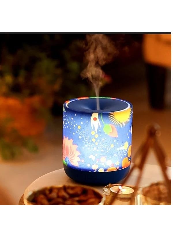 Fruik Fruik Abundance Ultrasonic Aroma Diffuser Elegant Rattan Design Warm LED Light Efficient Safe Versatile for Home Workplace 300ml  - Image 1