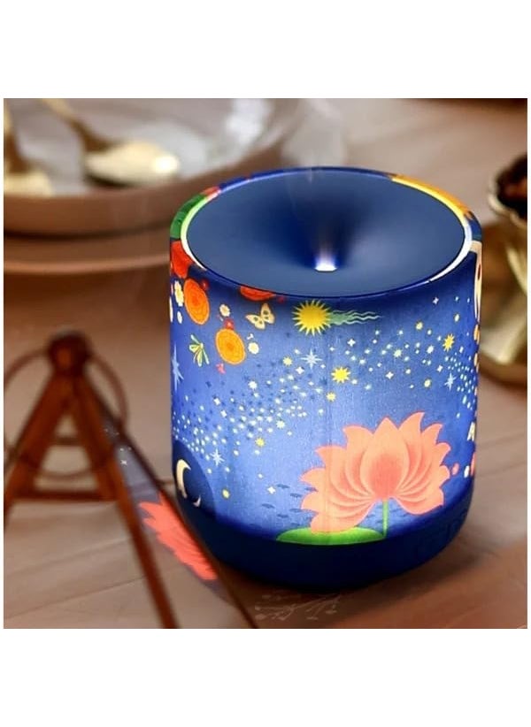 Fruik Fruik Abundance Ultrasonic Aroma Diffuser Elegant Rattan Design Warm LED Light Efficient Safe Versatile for Home Workplace 300ml  - Image 3