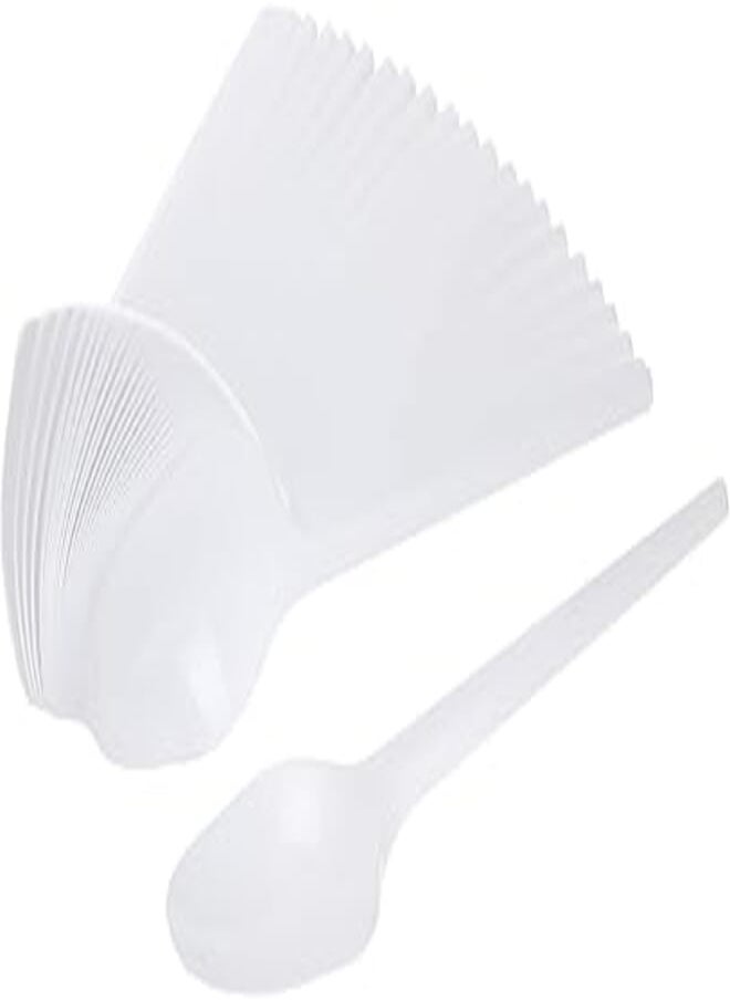 SILA Sylla plastic spoons, 25 count - white 