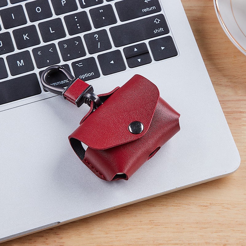 Simple Earphone Case Cover Imitation Leather Headset Case Protector Anti-lost Shell Compatible for AirPods Pro - Image 3