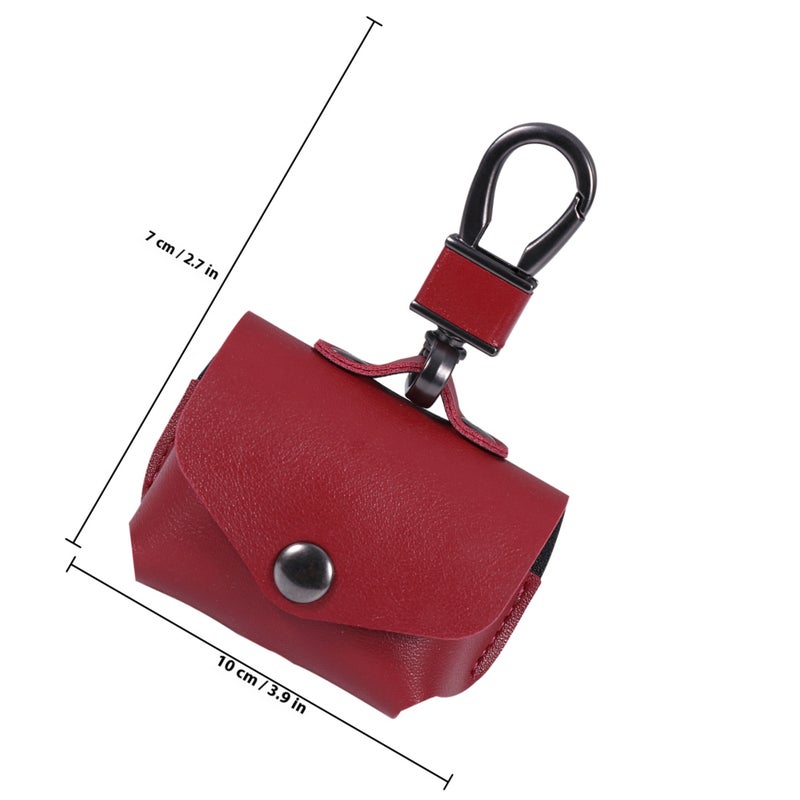 Simple Earphone Case Cover Imitation Leather Headset Case Protector Anti-lost Shell Compatible for AirPods Pro - Image 2
