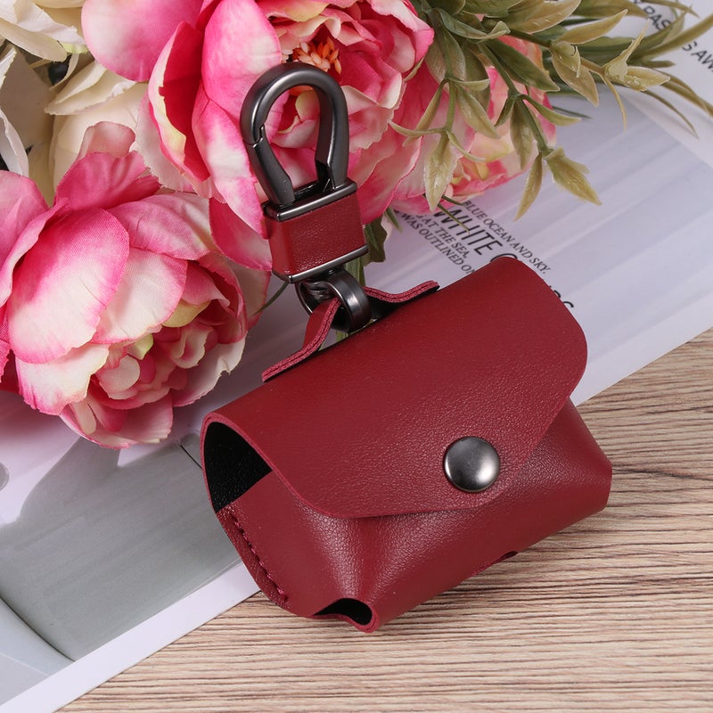 Simple Earphone Case Cover Imitation Leather Headset Case Protector Anti-lost Shell Compatible for AirPods Pro - Image 5