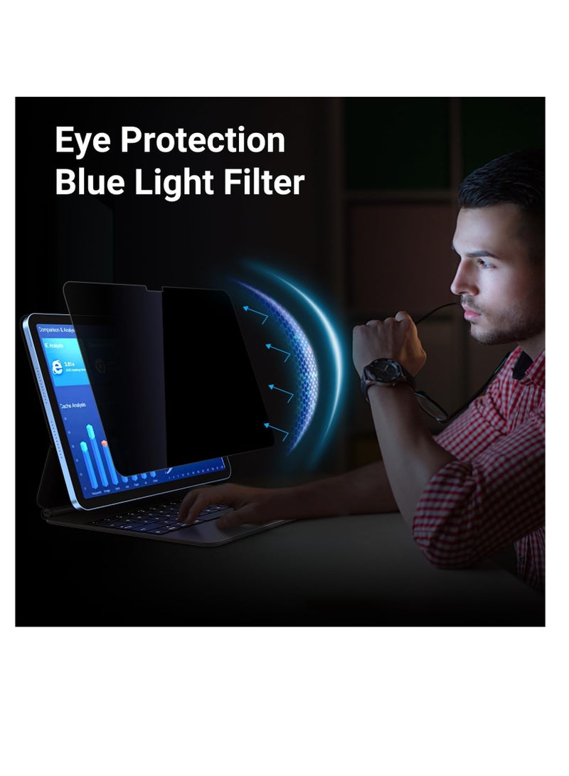 Removable PET Privacy Screen Protector for iPad Pro 13-Inch (2024 Model, 7th Generation) with Anti Blue Light Anti-Spy - Image 3