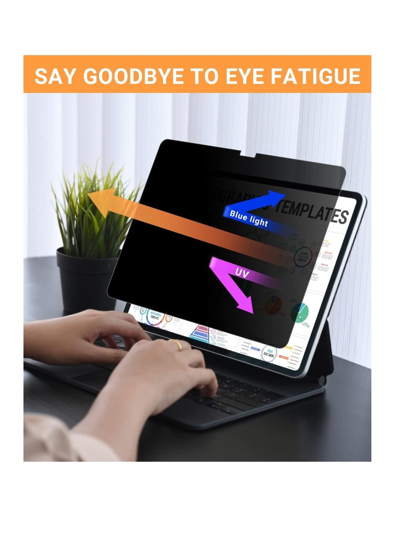 Removable PET Privacy Screen Protector for iPad Pro 13-Inch (2024 Model, 7th Generation) with Anti Blue Light Anti-Spy - Image 2