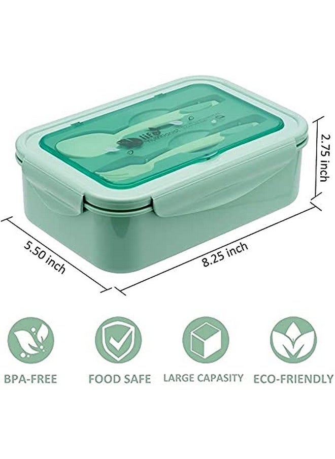 Rylan Rylan Tiffin Box Lunch Box for Kids - Lunch Boxes for Office Men Leak Proof 3 Compartment Lunch Box Reusable Freezer Safe Food Containers with Spoon for Adults and Kids (211)  - Image 3