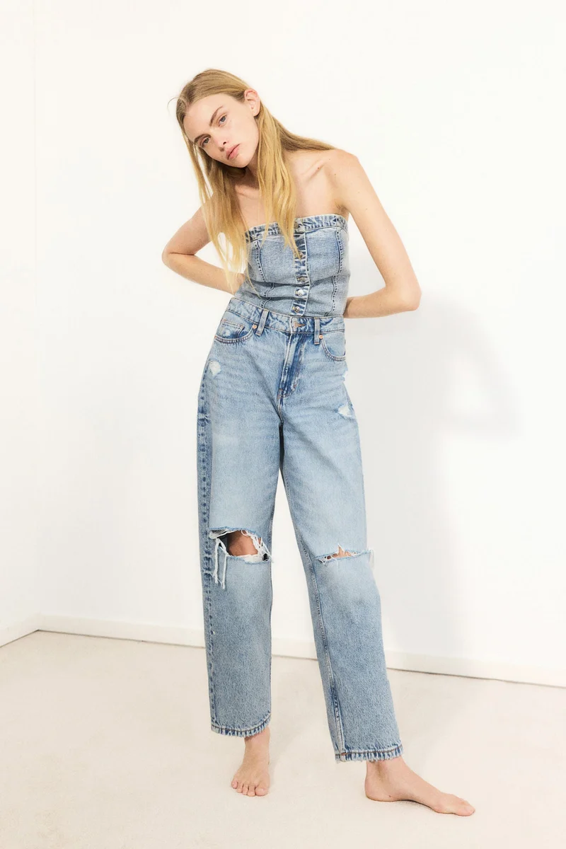 H&M Barrel High Jeans