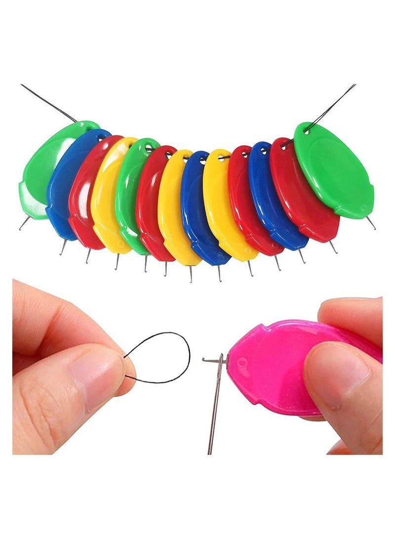 Y&D 12 Needle Threader for Hand Sewing, Threaders Small Eye Needles, Sewing Machine with Clear Box, Simple Work, Embroidery, Craft - Image 1