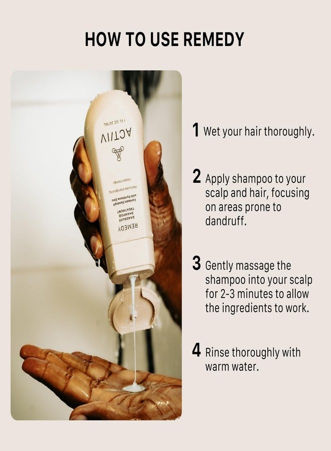 ACTIIV Remedy Dandruff Shampoo Treatment | Relieves Dryness & Flakes, Soothes Scalp Irritation, Supports Healthy Hair & Scalp, Plant-Based, Color-Safe, Vegan, All Hair Types, 7 oz - Image 4