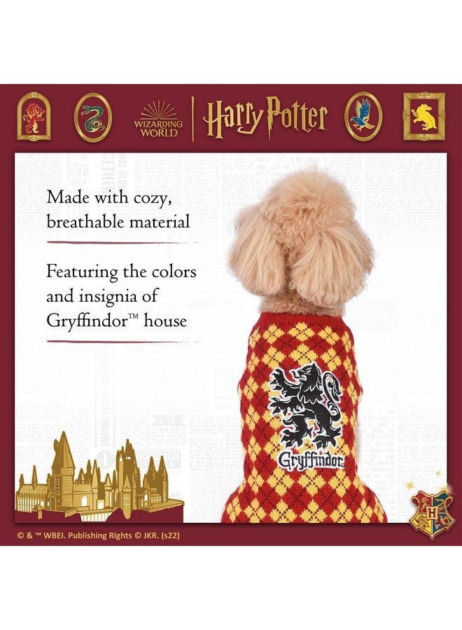 هاري بوتر: سترة جريفندور للحيوانات الأليفة - متوسطة | أزياء هاري بوتر للكلاب FF19070 | ملابس وإكسسوارات هاري بوتر للكلاب لمنازل هوجورتس، جريفندور أحمر - Image 4