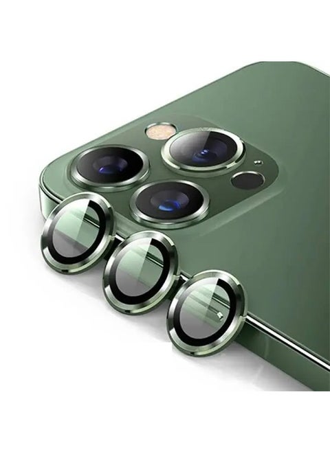 Mog Clear Camera Lens Protector Used For iPhone 13 Pro Ultra Clarity Image Anti Scratch Bubble Proof Aluminum Alloy Easy Installation Full Coverage Lens Protection Green
