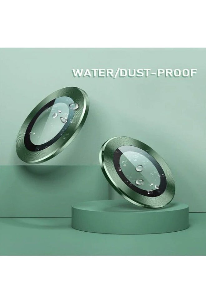 MOG - Mog Clear Camera Lens Protector Used For iPhone 13 Pro Ultra Clarity Image Anti Scratch Bubble Proof Aluminum Alloy Easy Installation Full Coverage Lens Protection Green - Image 1