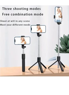 PAMEER Selfie Stick Tripod, 176 cm Extendable Phone Tripod Stand with Remote Shutter and Mobile Phone Bracket, Selfie Stick Retractable Foldable Handheld for Travel Vlogging Live Streaming Video and Photos  - Image 3