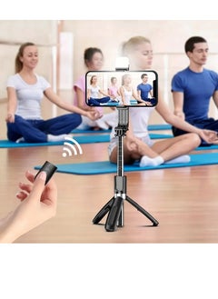 PAMEER Selfie Stick Tripod, 176 cm Extendable Phone Tripod Stand with Remote Shutter and Mobile Phone Bracket, Selfie Stick Retractable Foldable Handheld for Travel Vlogging Live Streaming Video and Photos  - Image 4