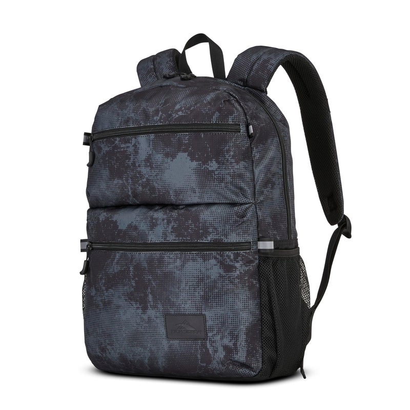 High Sierra Everclass Backpack Travel or Work Laptop Bookbag with 360 Reflectivity Dual Water Bottle Pockets Fits Laptops Up To 156 One Size Charcoal Waves - Image 2
