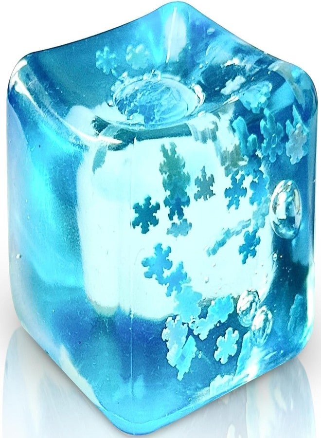 DAXANSTORE Snowflake Ice Cube Stress Ball - Slow-Rise Squishy Fidget Toy for Kids & Adults - Anxiety Relief, Sensory Play, Non-Toxic, BPA-Free, Ideal for Office & Classroom - Image 1