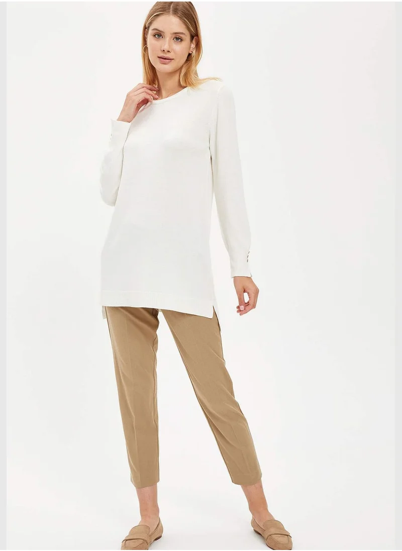 DeFacto Long Sleeve Buttoned Knit Tunic
