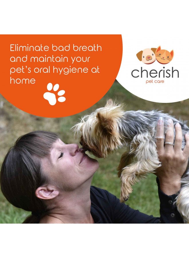 Cherish Baby Care Cherish Pet Care Dog Tooth Brushing Kit (3pcs) - Dog Finger Toothbrush, Double-Sided Toothbrush, Small Dog Toothbrush, Dog Teeth Cleaning, Puppy Tooth Brushing Kit, Small Dog Tooth Brushing Kit  - Image 2