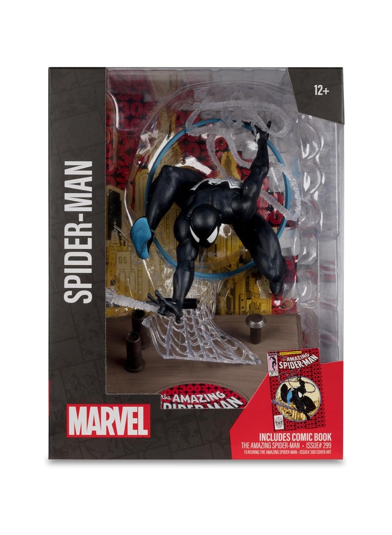 أبطال مكفارلين الخارقون: مارفل - سبايدرمان البدلة السوداء بمقياس 1:6 الموجة 6 (مارفل كوميكس سبايدرمان #1) (الطبعة البلاتينية) (تشيس)