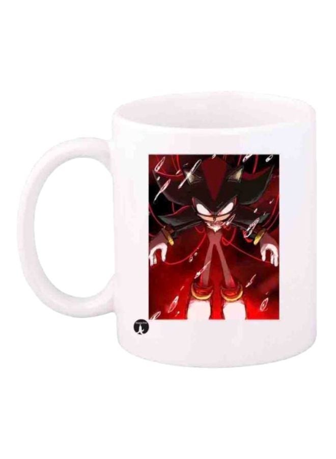 RYN Game Sonic Character Printed Mug White/Red/Black