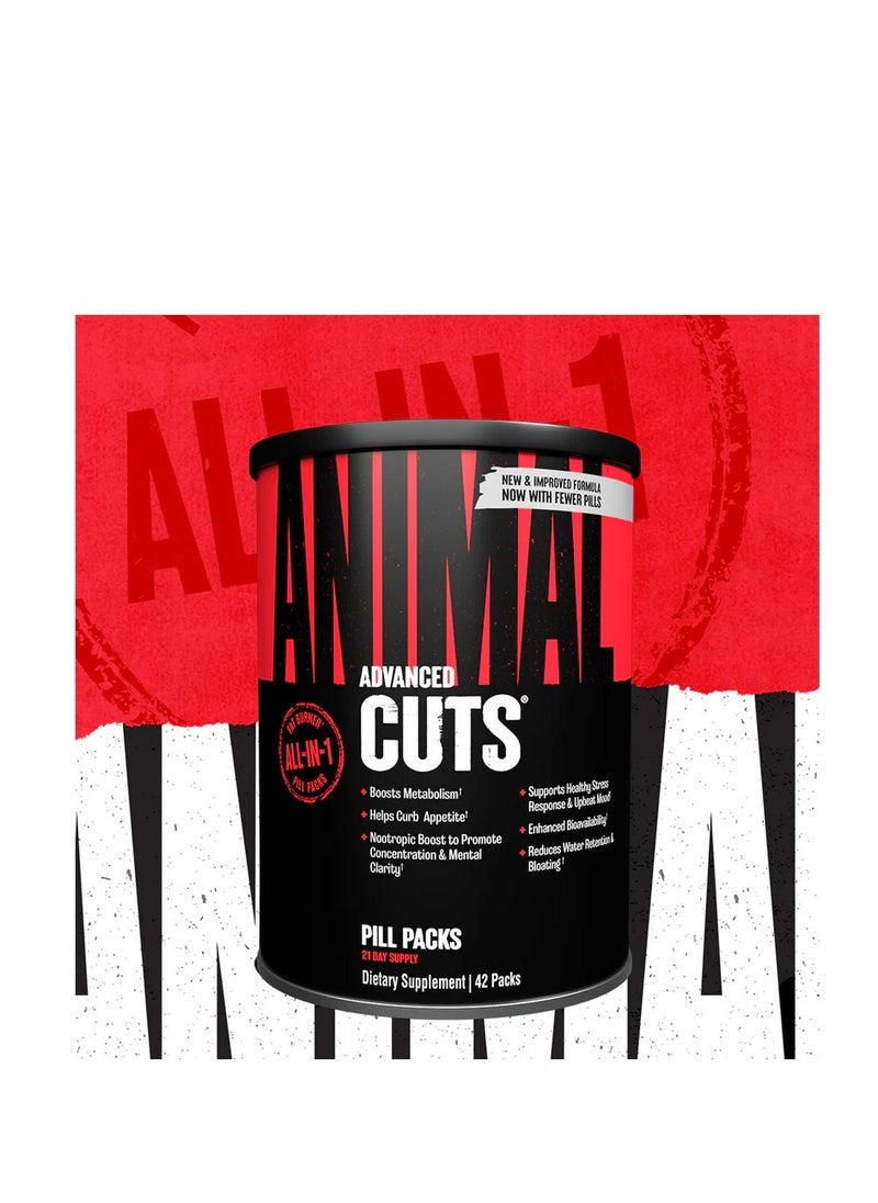 ANIMAL - Animal Cuts Advanced – All-in-One Fat Burner for Metabolism, Appetite Control, and Mental Focus - Image 1
