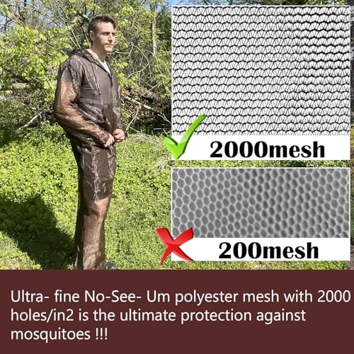 Aventik Mosquito Jacket Mosquito Pants Mosquito Suit No-See-Um Mesh, Super Light, Keep Safe Cool, UV Protection - Image 2