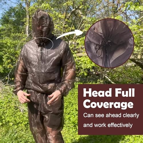 Aventik Mosquito Jacket Mosquito Pants Mosquito Suit No-See-Um Mesh, Super Light, Keep Safe Cool, UV Protection - Image 3