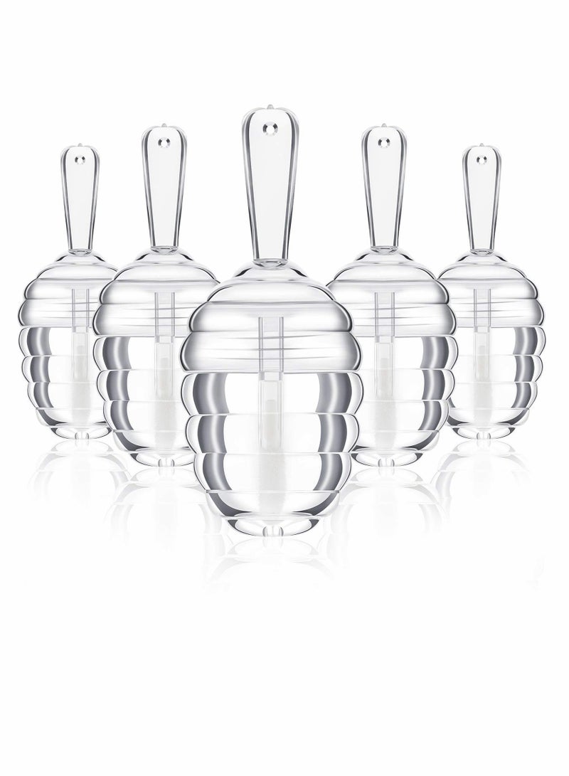5PCS Empty Lip Balm Containers - Cute Pot-Shaped Plastic Jars for DIY Cosmetics, Perfect for Women and Girls - Image 1