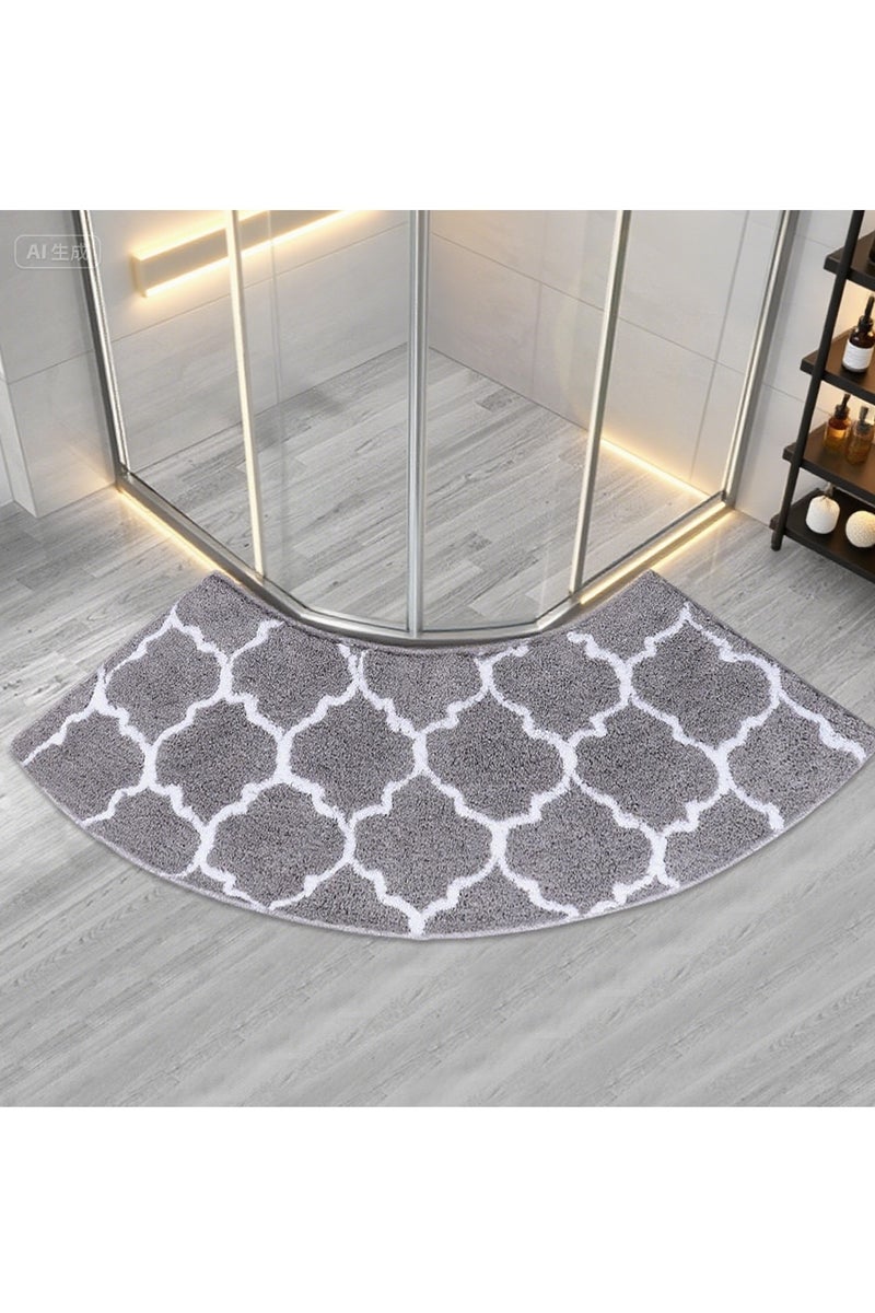 كي واي دي سجادة حمام منحنية سجادة حمام منحنية شكل سجادة, Non -Slip Soft Absorbent Bath Mat for Shower, Toilet, الحمام Floor 45x100cm. - Image 1