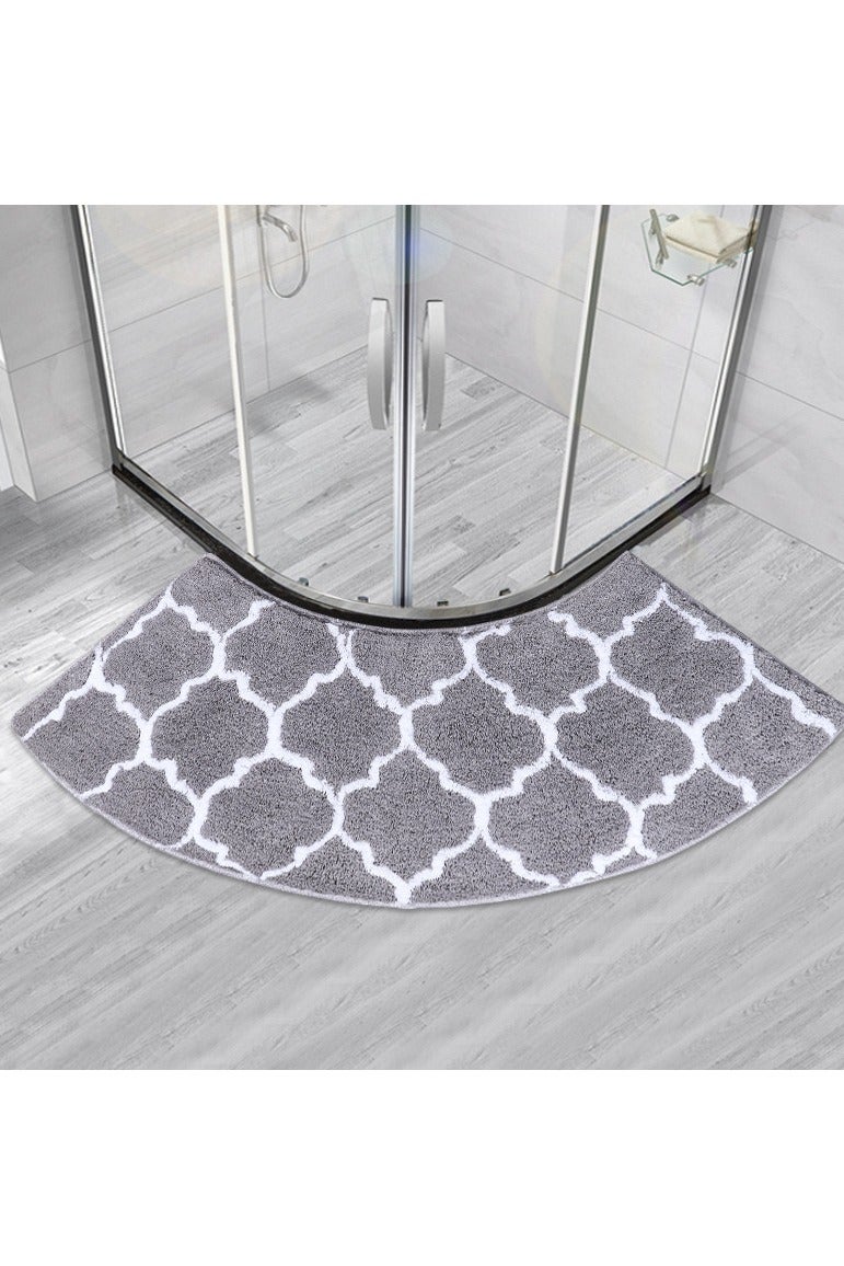 كي واي دي سجادة حمام منحنية سجادة حمام منحنية شكل سجادة, Non -Slip Soft Absorbent Bath Mat for Shower, Toilet, الحمام Floor 45x100cm. - Image 2