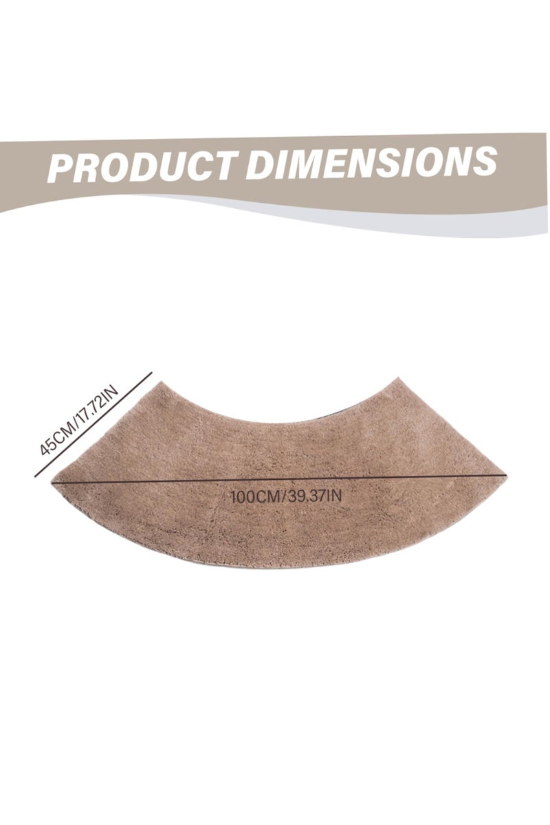 كي واي دي سجادة حمام منحنية سجادة حمام منحنية شكل سجادة, Non -Slip Soft Absorbent Bath Mat for Shower, Toilet, الحمام Floor 45x100cm. - Image 4