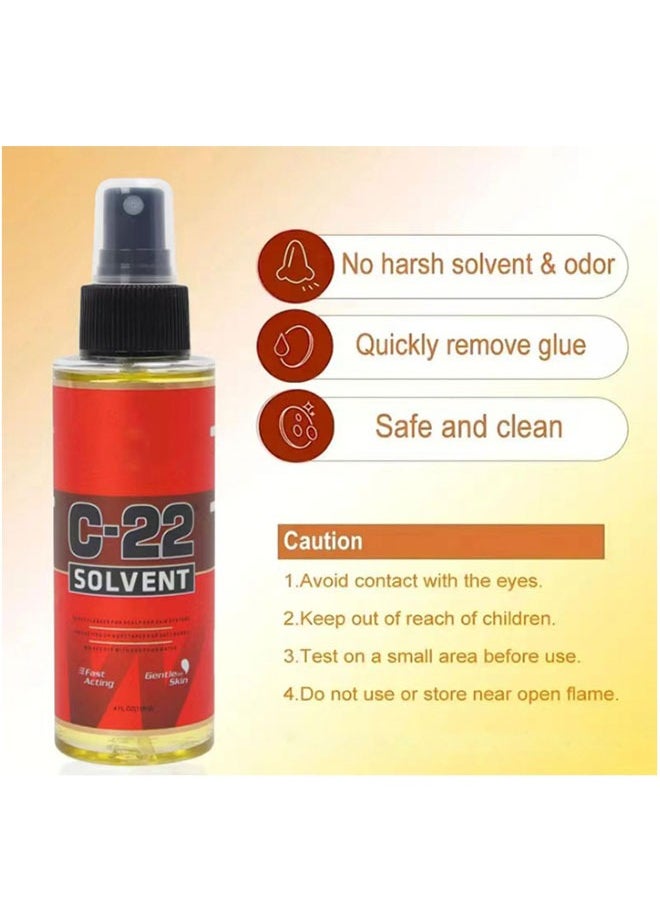 Wig Glue Remover Spray  Front Bonding Weave Active Lace Tape Meltblown Is Safe For All Skin Types（118ml）