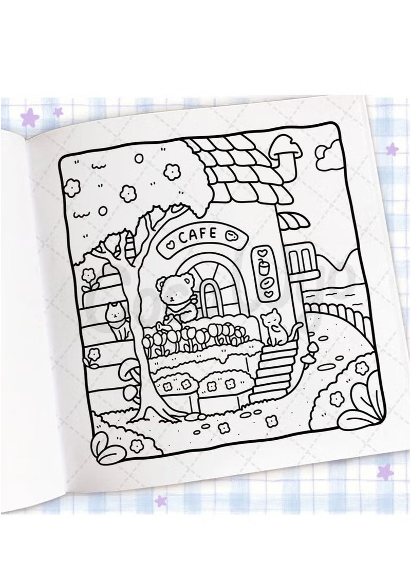 general Cozy Corner: Stress Relief & Relaxation Coloring Book for Adults, Teens, and Kids | Creative Art Therapy with Cozy Spaces Designs | Family-Friendly Mindfulness Activity - Image 5