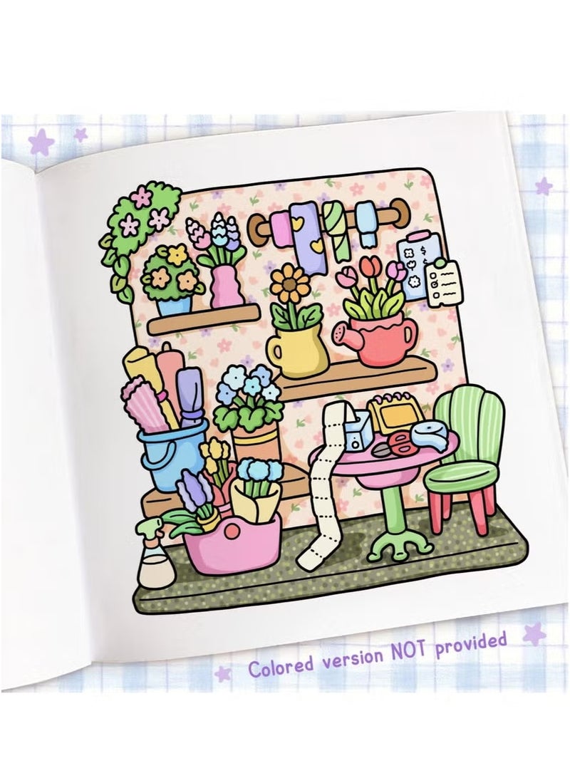 general Cozy Corner: Stress Relief & Relaxation Coloring Book for Adults, Teens, and Kids | Creative Art Therapy with Cozy Spaces Designs | Family-Friendly Mindfulness Activity - Image 4