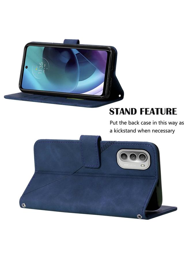 S-TOP Case For Motorola Moto G51 5G Crossbody 3D Embossed Flip Leather Phone Case - Image 5